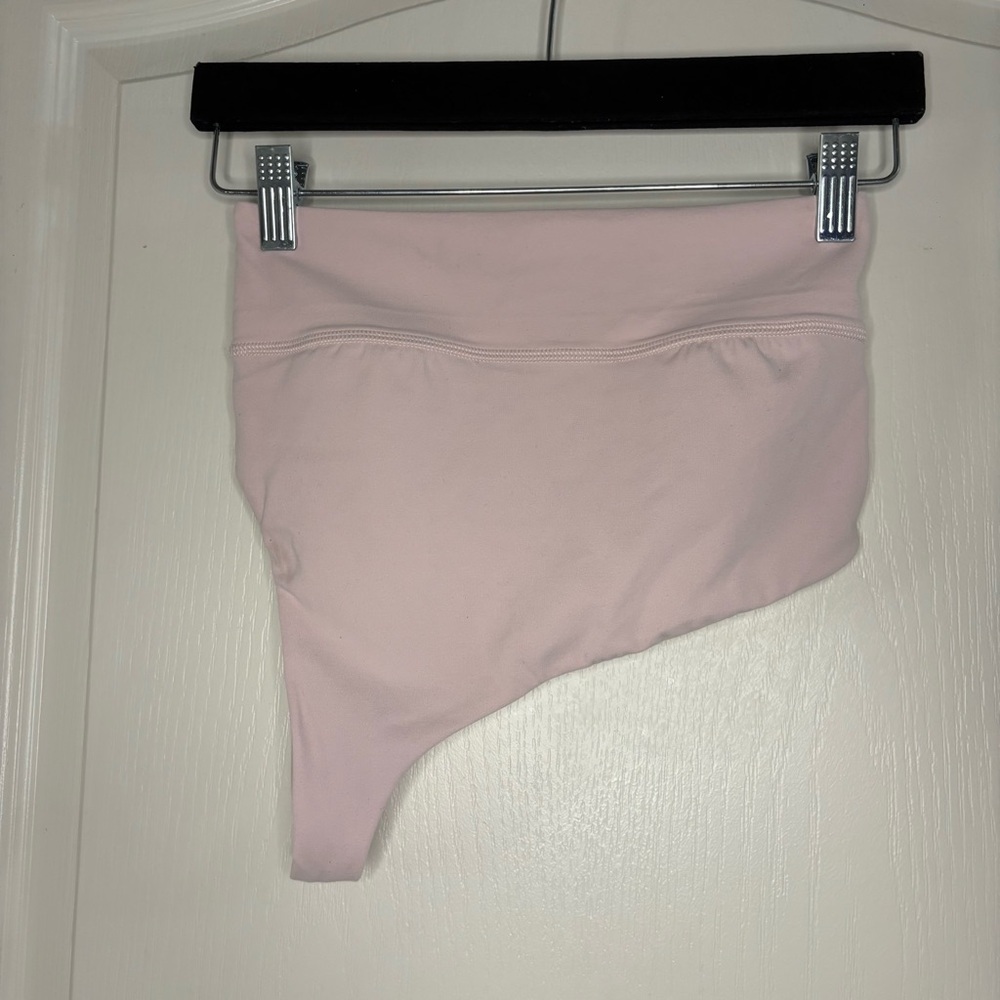 lululemon athletica Pale Pink Asymmetric Sports Bra